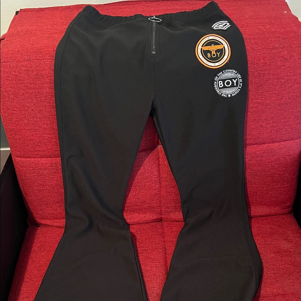 London Fog Black Straight Leg Pants